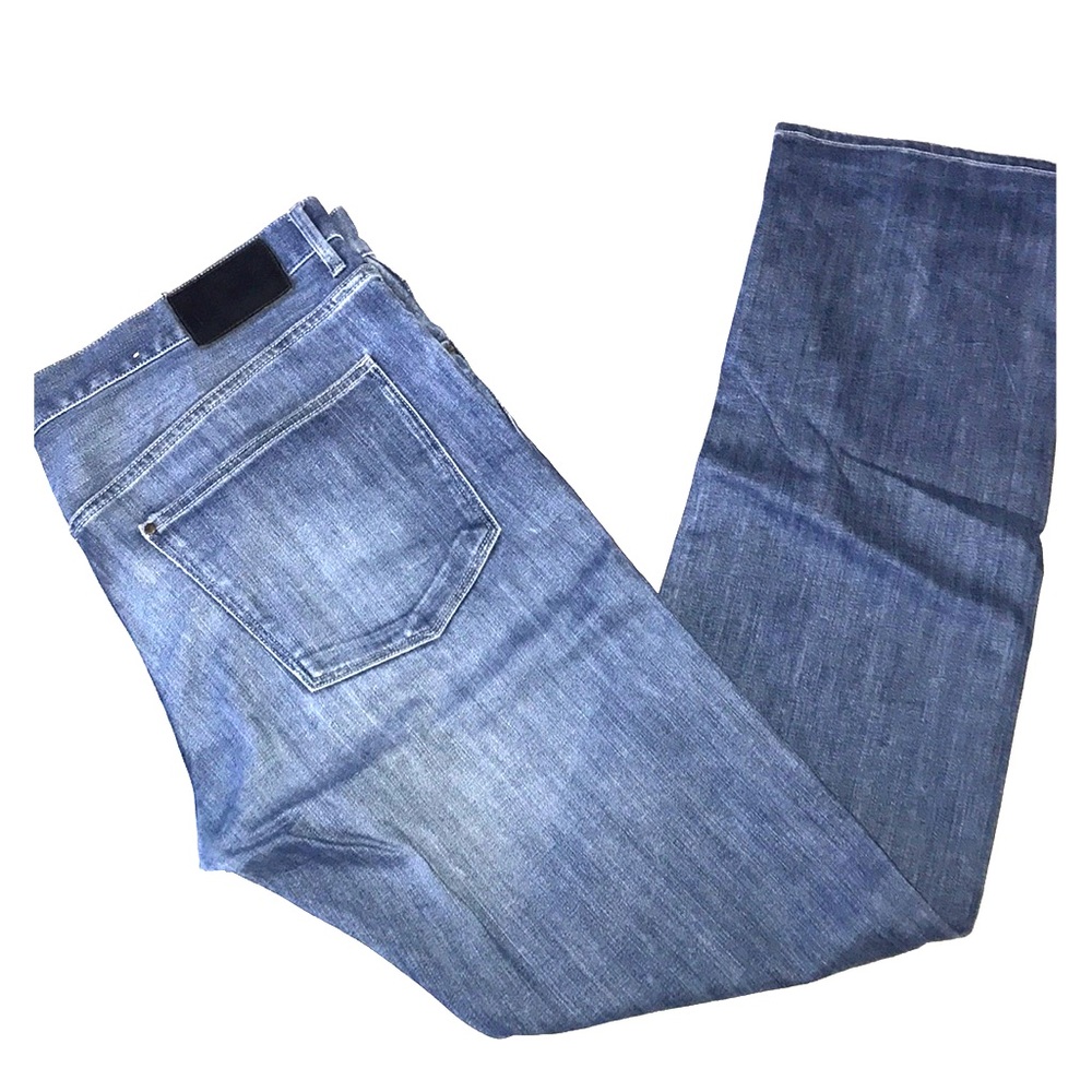 Button Fly Straight Jeans